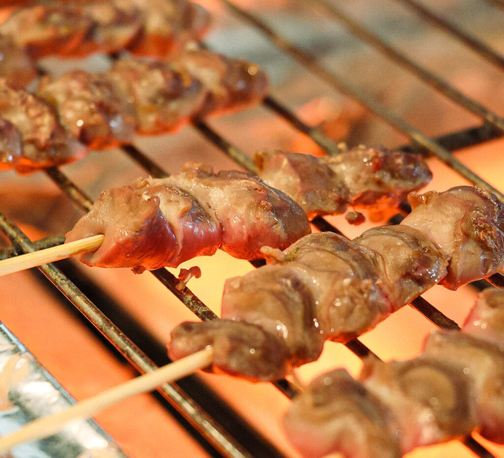 砂肝の串焼き