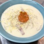 豆乳のカルボナーラ風うどん